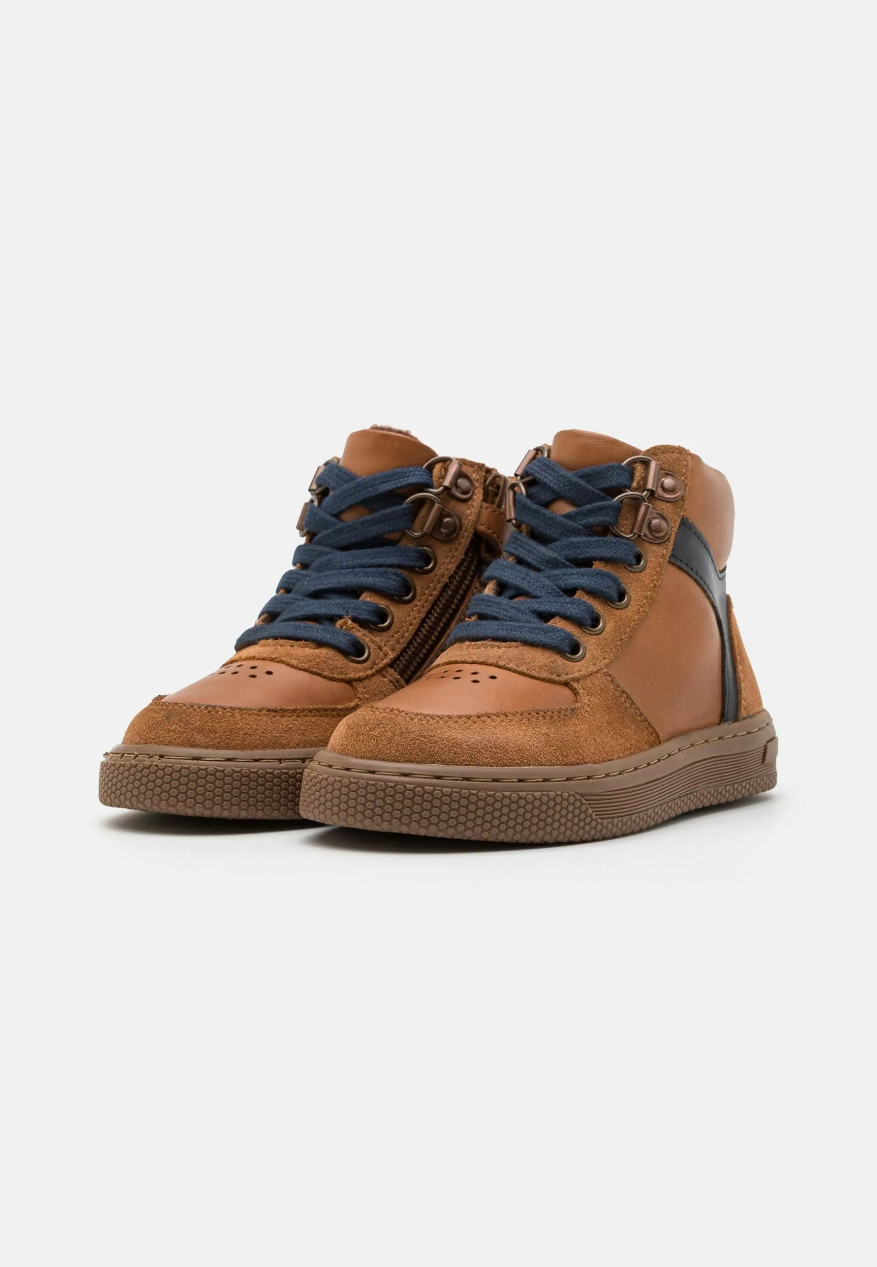 Friboo Leather - Sneakers Hoog - Cognac - Afbeelding 2