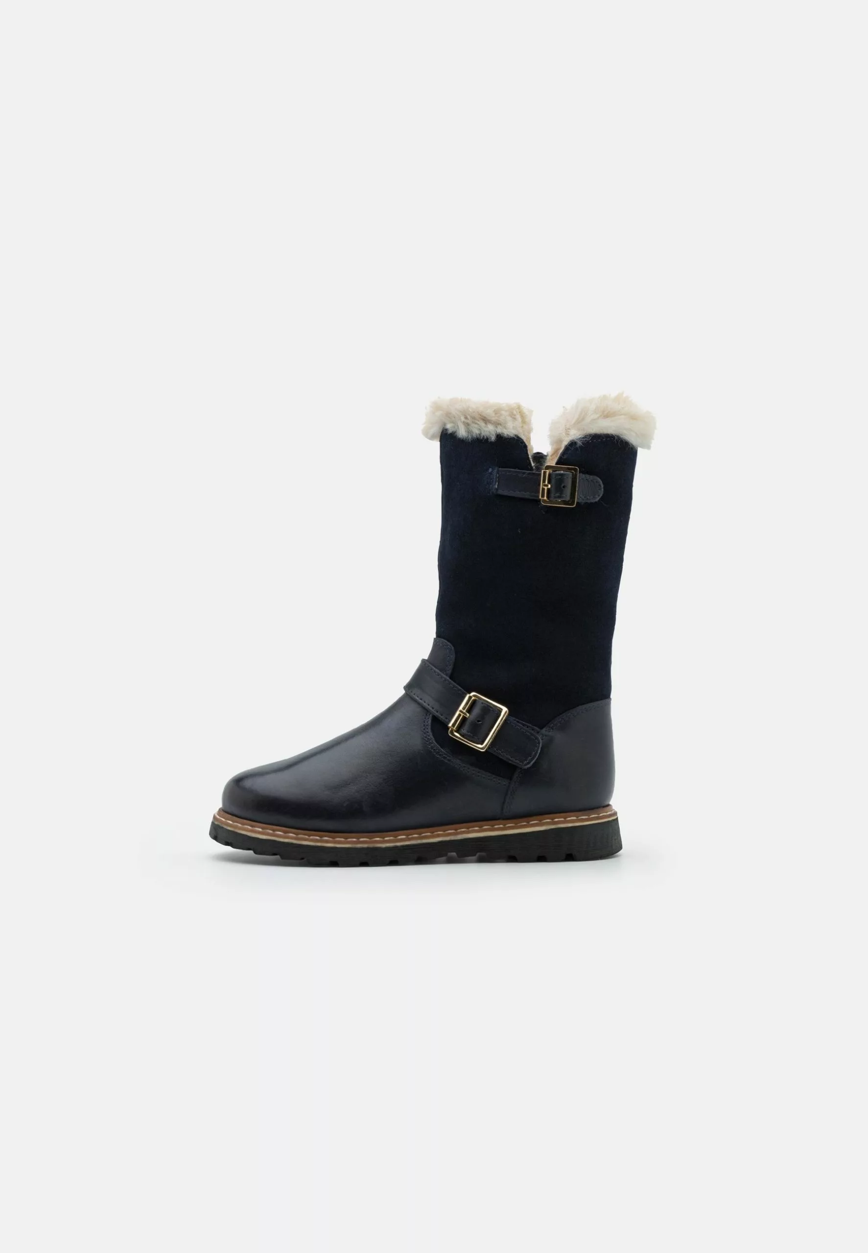 Friboo Leather - Snowboots- Dark Blue