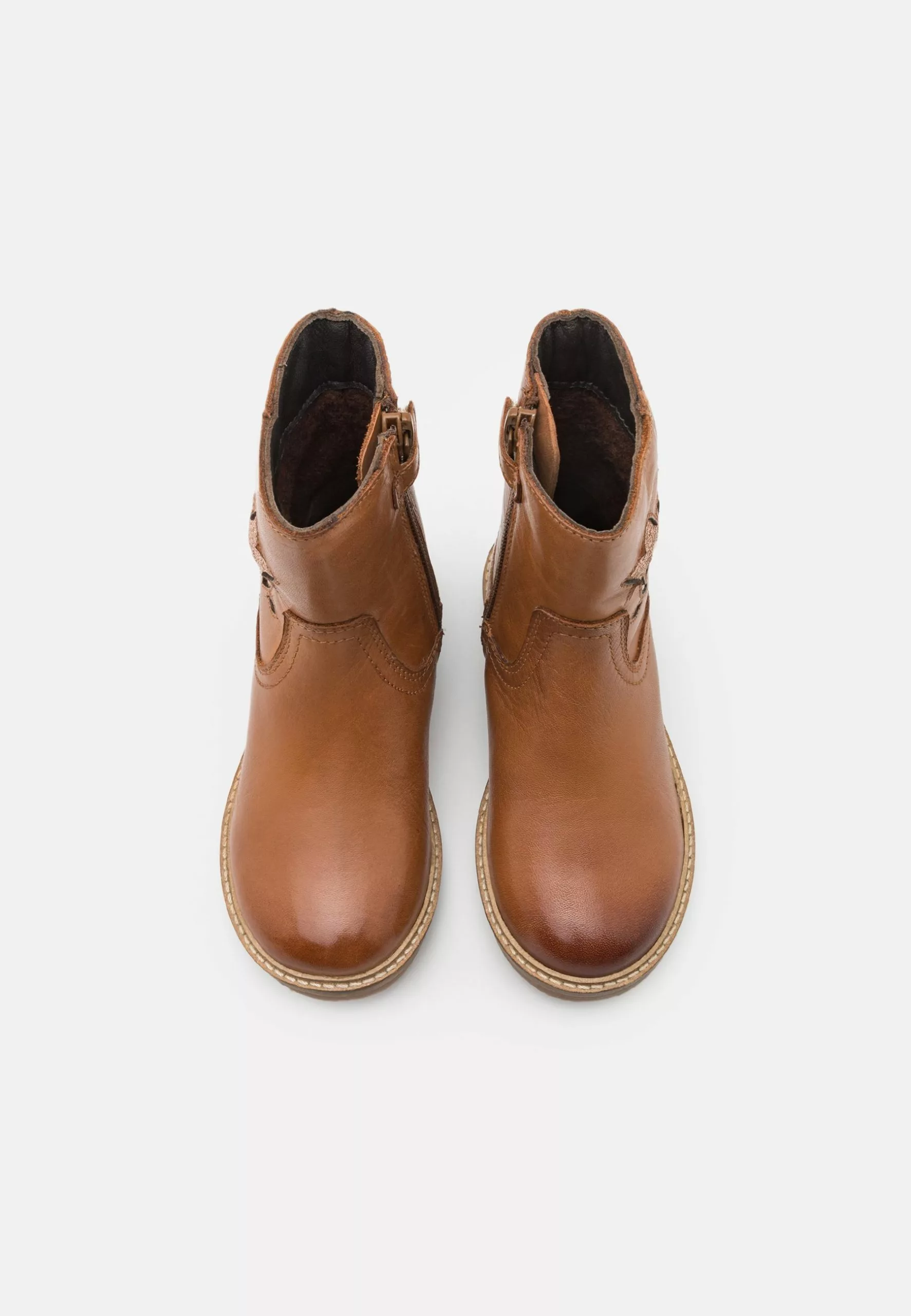 Friboo Leather - Korte Laarzen - Cognac - Afbeelding 4