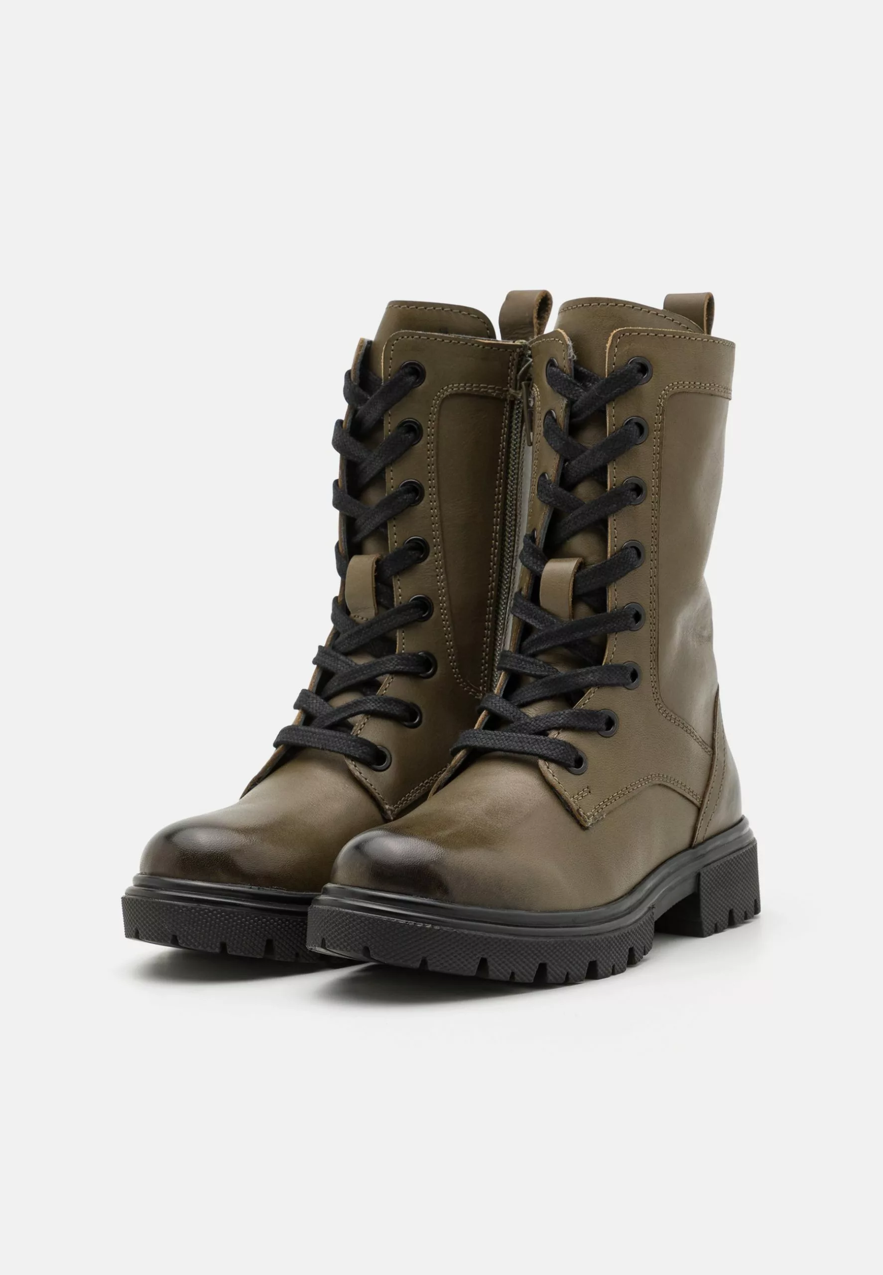 Friboo Leather - Veterlaarzen - Khaki - Afbeelding 2