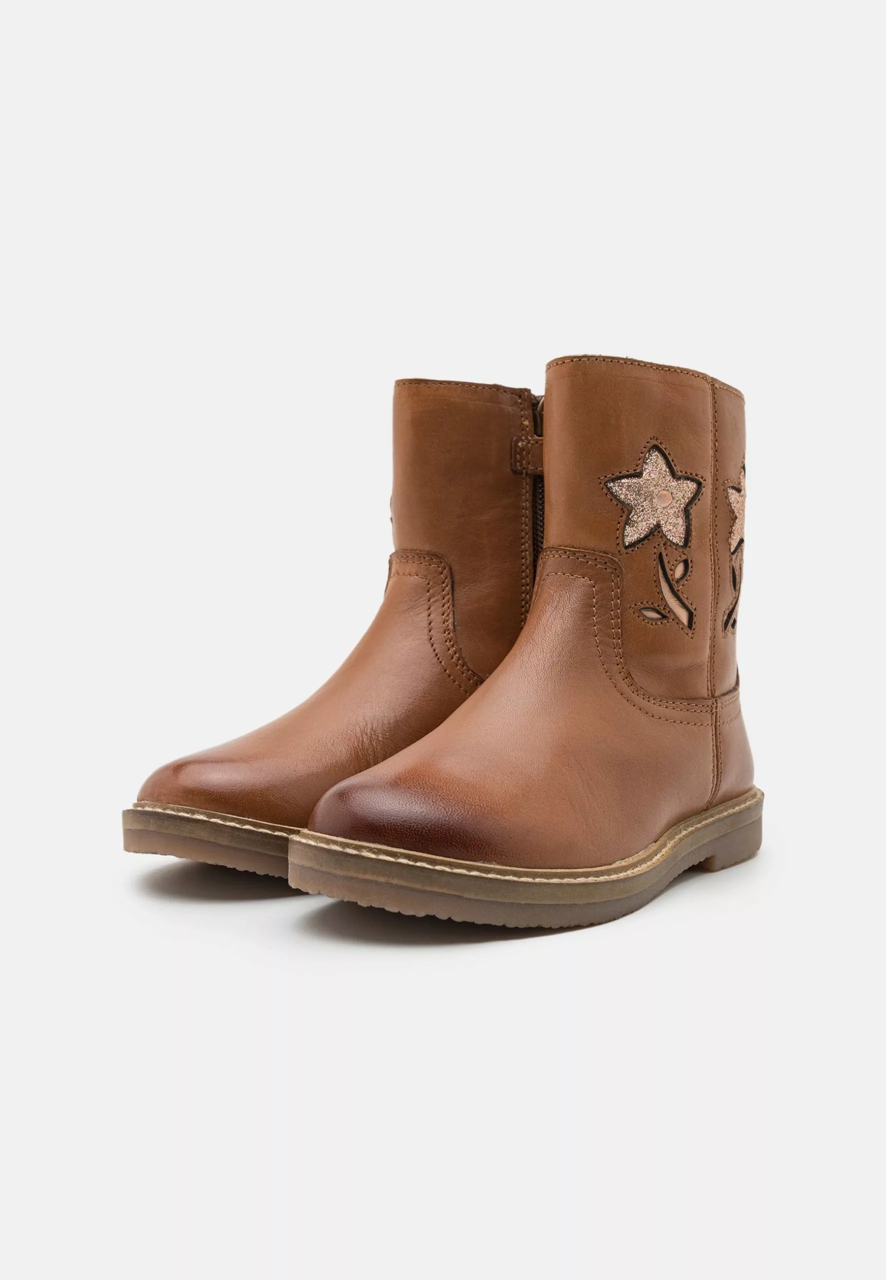 Friboo Leather - Korte Laarzen - Cognac - Afbeelding 2